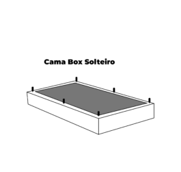 Cama box de Solteiro